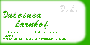 dulcinea larnhof business card